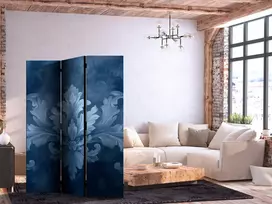Pertvara - Ornamentas mėlynais ir šaltais tonais - tamsiai mėlyna dekoracija - 3 dalių