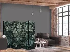 Pertvara - Tamsiai žali Viktorijos lapai - raižyta botaninė kompozicija - 5 dalių