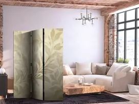 Pertvara - Botaninis motyvas su lapais ir vijokliais smėliniais tonais - 3 dalių