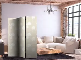 Pertvara - Žuvys ir vandens lelijos - ryškios rytietiškos žuvys tarp vandens gėlių smėlinio fono - 3 dalių