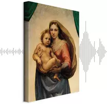 Paveikslas Raphael - Siksto Madona, fragmentas