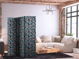 Pertvara - Žuvys tarp lapų - spalvingos koi žuvys tarp tamsiai žalių vandens lelijų lapų - 3 dalių