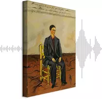 Paveikslas Frida Kahlo - Autoportretas trumpais plaukais