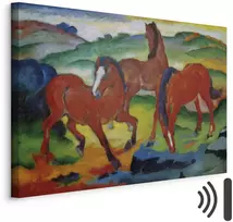 Paveikslas Franz Marc - Raudonieji arkliai