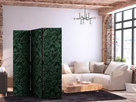 Pertvara - Tanki augmenija - botaninis raštas iliustraciniu stiliumi žalia - 3 dalių