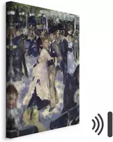 Paveikslas Pierre Auguste Renoir - Le Moulin de la Galette. Šokėjų detalė