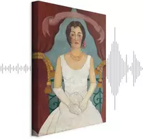 Paveikslas Frida Kahlo - Baltai apsirengusios damos portretas