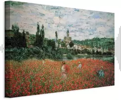 Paveikslas Claude Monet - Aguonų laukas prie Vétheuil