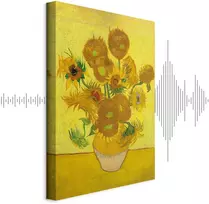 Paveikslas Vincent van Gogh - Natiurmortas. Vaza su penkiolika saulėgrąžų