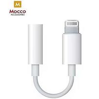 Mocco MMX62ZM/A (A1749) 3.5 mm to Lightning Audio Adapter for Apple iPhone 7 / 8 / 7 Plus / 8 Plus / X / XS / XR / XS MAX / White (Analog) MOC-MMX62ZM