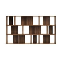 Modulinės lentynos natūralios spalvos iš riešutmedžio 9 vnt. 202x114 cm Litto – Kave Home