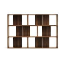 Modulinės lentynos natūralios spalvos iš riešutmedžio 6 vnt. 168x114 cm Litto – Kave Home