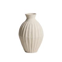 Kreminės spalvos iš papjė mašė rankų darbo/aukšta vaza (aukštis 67 cm) Arquena – Kave Home