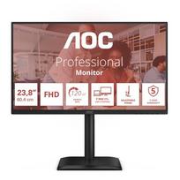 AOC E4 24E4CV computer monitor, 60.5 cm (23.8 inches), 1920 x 1080 pixels, Full HD, LED, Black