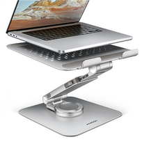 AXAGON Desk Mount | STND-LR Stand with 360° Rotation for Laptops and Tablets | Adjustable Height and Angle | 10-17.3" | Aluminum