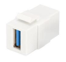 Digitus USB 3.2 Gen 1 Keystone Module, USB-A to USB-A Female Connector (black)