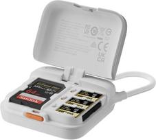 Insta360 2-in-1 card reader + case, white (CINSBBEN)