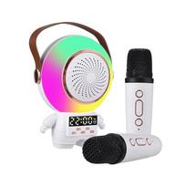 Extralink Kids Astro LED Wireless Karaoke Speaker with Dual Microphones, White