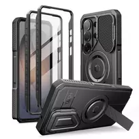Tech-Protect Kevlar 2-set phone case with MagSafe support for Samsung Galaxy S26 Ultra (S948) black