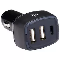 Dunlop Car charger | 18W | PD | USB-A, USB-C | black