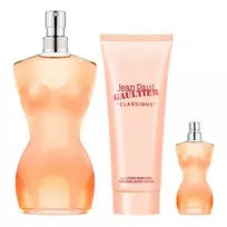 Jean Paul Gaultier  Jean Paul Gaultier Set: Classique Eau de Toilette for Women, 100 ml + Classique Eau de Toilette for Women, 6 ml + Classique Hydrating Body Lotion, 75 ml