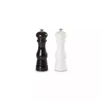 LE CREUSET Salt and pepper mill set, 21cm, black  AND  white