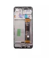 SAMSUNG LCD display + Touch Unit + Front Cover A236 Galaxy A23 5G Black (Service Pack)