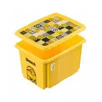 Keeeper Box with lid 30L Karolina “Minions Mosaic” 45x35x27cm yellow