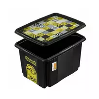 Keeeper Box with lid 30L Karolina “Minions Mosaic” 45x35x27cm black