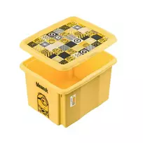 Keeeper Box with lid 15L Karolina “Minions Mosaic” 38x29.5x20.5cm yellow