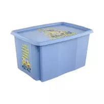 Keeeper Box with lid 45L Karolina “Minions Happiness” 55.5x40x30cm light blue