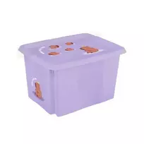 Keeeper 45L Karolina "Capybara" Box with Lid 55.5x40x30cm soft purple