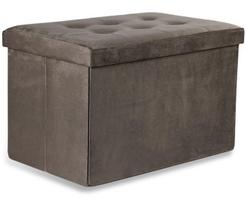 Sulankstomas pufas XL, 60x38x38 cm, rudas