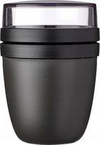 Dėžutė maistui Mepal Ellipse, 0.7 l, 10.7 cm x 10.7 cm, juoda sp.