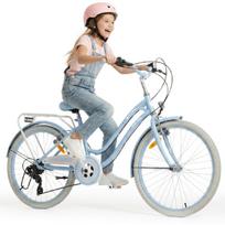 24 colių miesto dviratis mergaitei Pirmajai Komunijai – Silver Moon, šviesiai mėlynas, Shimano 7 pavarų, 24 colių miesto dviratis mergaitei Pirmajai Komunijai – Silver Moon, šviesiai mėlynas, Shimano 7 pavarų