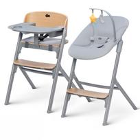 KINDERKRAFT maitinimo kėdutė LIVY ir naujagimio gultukas CALMEE, wood, KHLICA00WOD0000