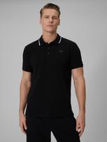 Regular polo marškinėliai vyriški - juodi