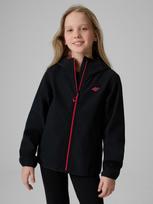 Softshell vėjui atspari striukė membrana 5000 mergaitėms - juoda