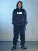 Sportinės kelnės jogger vyrams - tamsiai mėlynos