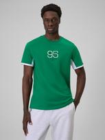 Vyriški T-shirt regular marškinėliai su spauda - žali