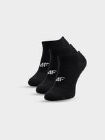 4F Vyriškos trumpos kojinės (3-pack) – juodos 43-46