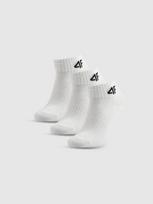 4F Trumpos kojinės (3-pack) berniukams – baltos 35-37