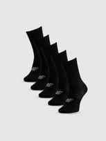Ilgos kojinės (5-pack) mergaitėms – juodos