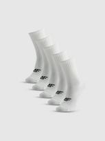 Ilgos kojinės (5-pack) mergaitėms – baltos