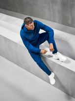 Vyriškos sportinės jogger kelnės 4F x Robert Lewandowski - tamsiai mėlynos