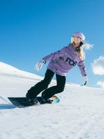 Moteriškas snieglenčių džemperis iš softshell 5000 membrana - violetinis