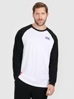 Vyriški Longsleeve oversize marškinėliai - balti