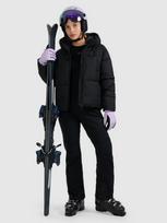 Moteriškos softshell slidinėjimo kelnės 10000 membrana - juodos