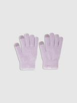 4F Vaikiškos trikotažinės pirštinės Touch Screen - violetinės S/M