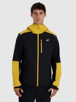 4F Vyriška softshell vėjui atspari striukė 8000 membrana - geltona XL